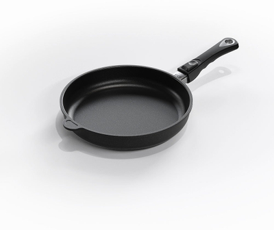 Tigan AMT Standard, 28 cm, i përshtatshëm për induksion, i zi