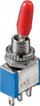Ndërprerës miniaturë Wentronic Goobay 10020, ON ON, me klemma saldimi, blu
