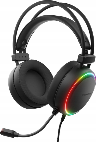 Kufje gaming Genesis Neon 613 G2, stereo, me mikrofon, ndriçim RGB