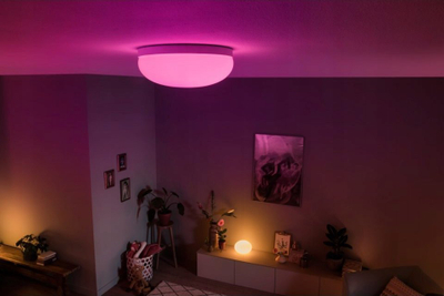 Plafon LED Philips Hue Flourish, 32.5W, Bluetooth, i bardhë