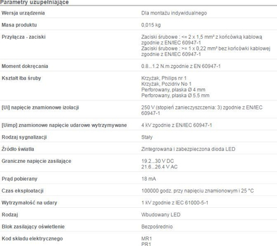 Dritë sinjalizueseme diodë Schneider Electric (ZALVB1), LED, e bardhë
