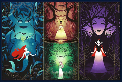Puzzle Trefl Disney Princess Enchanting Princesses, set 2x200 pjesë, shumëngjyrëshe