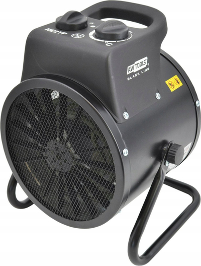 Ngrohës me ventilator Awtools AW Electric Heating Tube Prof HE2TP, 2kW, Black Line, i zi