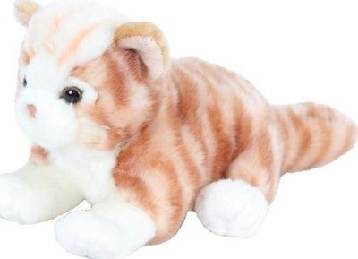 Lodër pelushi Beppe Mascot Cat, 30 cm, mace shtrirë, ngjyrë ginger