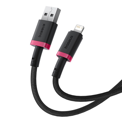 Kабел за полнење Baseus Dura Cable, 1m, 2.4A, црвено-црн