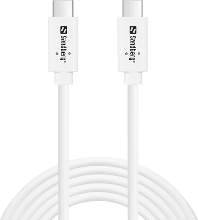 Kabllo USB Sandberg USB-CC, USB 3.2 Gen2, 100W PD, 2m, e zezë