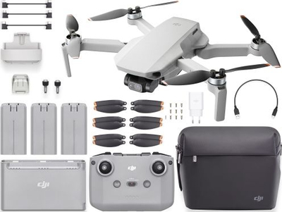 Dron DJI Mini 2 Fly More Combo, i bardhë