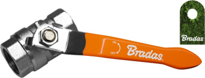 Valvul sferike Bradas 1", bronz i veshur me nikel