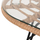 Tavolinë për kafe ovale për ambient të jashtëm Allegra 100×45×51,5 cm (HM5695.11), bezhë/ zezë