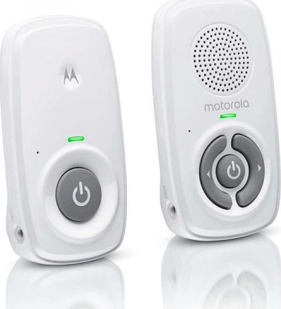Бебешки монитор Motorola AM21, аудио DECT, дострел до 300 m, бел
