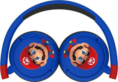Безжични слушалки за деца OTL Technologies SM1001 Super Mario, со микрофон, сина боја