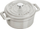 Tenxhere mini gize Staub, 250 ml, me kapak, White Truffle, rrumbullake