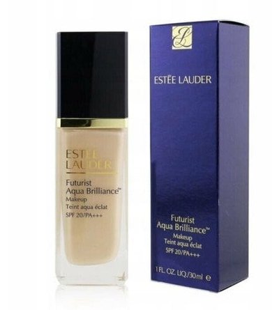 Фондација Estee Lauder Futurist Aqua Brilliance 2C0 Cold Vanilla, SPF 20, 30 ml, светло беж