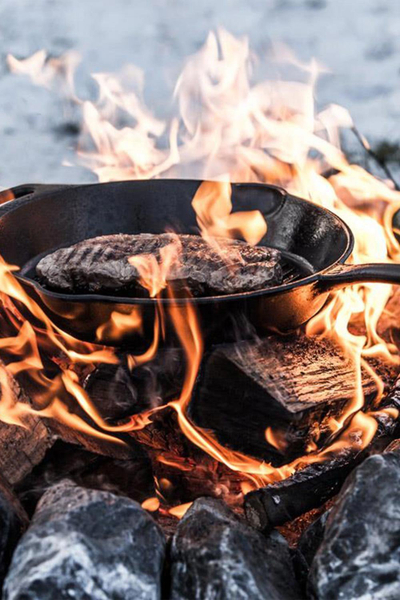 Tigan skarë Petromax Grill Fire Pan, gize, 30 cm, i zi