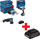 Set veglash elektrike Bosch Combo Kit GSB 18V-110C GKS 18V-68GC GSA 18V-28, 18V, 3 bateri, blu