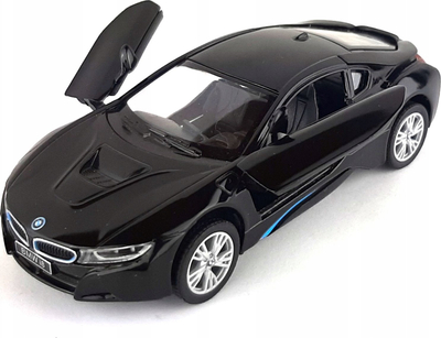 Makina lodër Kinsmart BMW i8, shkallë 1:36, metal, e zezë