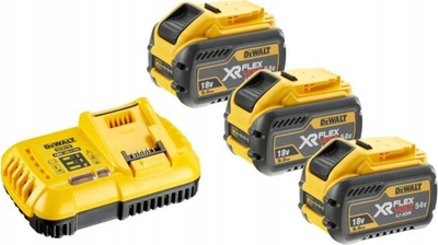 Set baterish me karikues DeWalt DCB118X3 FlexVolt, 3x 18V 5Ah, karikim i shpejtë