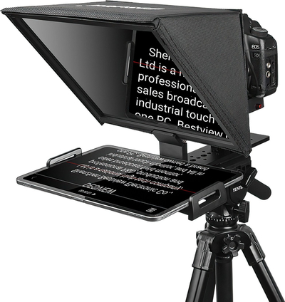 Телепромптер Desview T12, за DSLR камера и смартфон, црн