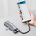 HUB multifunksional Baseus HUB Metal Gleam Series 7in1 - USB-C PD 100W, USB-C, 2xUSB 3.0, HDMI, SD / TF, gri