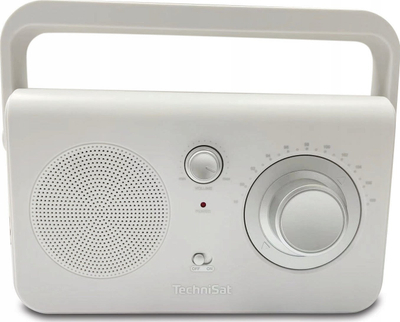 Аналогно радио Технисат Classic 100, FM VHF 87.5–108 MHz, преносливо, бела боја