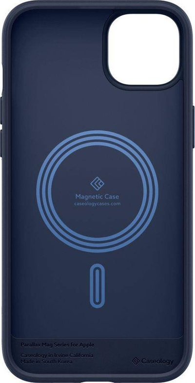 Kapak telefoni Spigen Caseology Parallax MAG për iPhone 14 Plus 6.7", MagSafe, blu navy