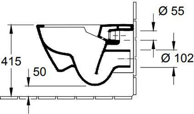 WC muri Villeroy &amp; Boch Subway 2.0 DirectFlush, Combi-Pack, me ulëse mbyllje të butë SoftClose, alpine white