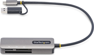 Читач на картички StarTech FCREADMICRO3V2, USB 3.2 Gen 1, USB Type C, сив