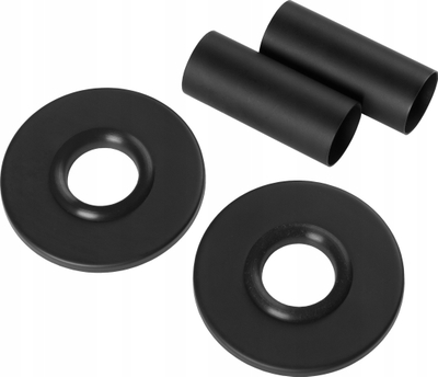 Set maskues për radiator Invena Black Concealing, rozeta çelik inox, i zi