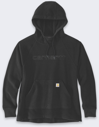 Bluzë me kapuç Carhartt Force Flex, microfleece, femra, e zezë