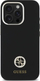 Kapak telefoni Guess GUHCP16LM4DGPK, për iPhone 16 Pro 6.3", silikoni, i zi