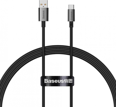 Kabllo USB Baseus P10320102114-00, USB-A me USB-C, 1 m, 100 W, e zezë