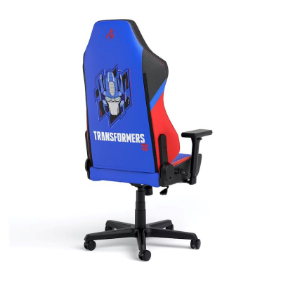 Гејминг столица Nitro Concepts X1000 Optimus Prime, потпирач 125°, 3D потпирачи за раце, сина црвена црна