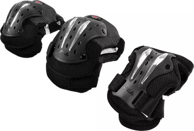 Set mbrojtës për patina Fila FS Pads Multitech Gear, 3 pjesë, masa M, i zi