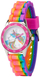 Ora për fëmijë Accutime Time Teacher Rainbow Unicorn 910341, analoge, rrip silikoni, shumëngjyrëshe