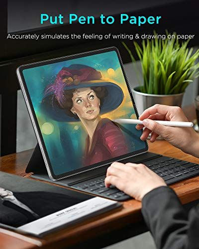 Mbrojtës ekrani ESR Like Paper për iPad Pro 12.9", mat, pako me 2 copë, transparent