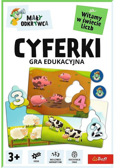 Lojë edukative Trefl Little Explorer Numbers, për numra, për fëmijë