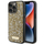 Mbulesë telefoni Guess Rhinestone Metal Logo për iPhone 15 Pro 6.1", hardcase, me kristale, e artë