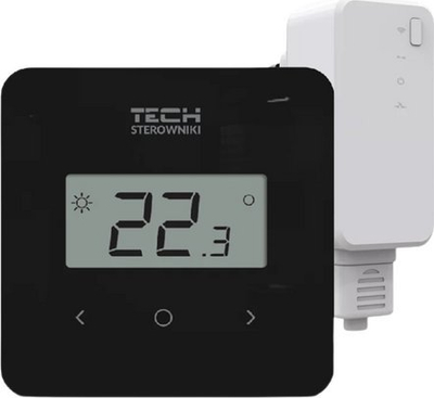 Regullator wireless dhome Tech T-2.2 STT-2.2BK, mat lagështinë, montim sipërfaqe, i zi