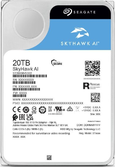 Hard disk Seagate SkyHawk AI 3.5", 20TB, SATA 6Gbps