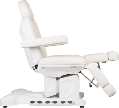 Електрична козметичка столица Azzurro 708BS Pedi Pro Exclusive, 3 мотори, со греење, бела