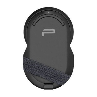 Mbajtëse magnetike telefoni PGYTECH MagFlex Kickstand, MagSafe, me unazë dhe rrip, e zezë