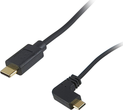 Kабел USB Equip, USB C во USB C, 2.0, 1 m, агол 90°, спирален