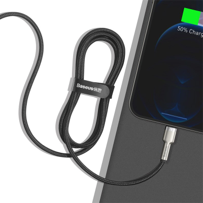 Kabllo Baseus, Lightning / USB A, 1 m, e zezë