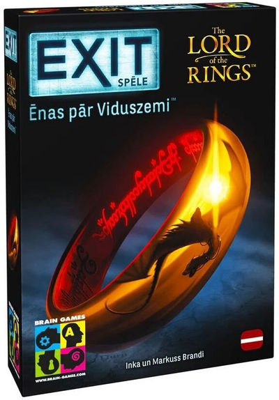 Lojë tavoline Brain Games Exit Lord of the Rings, escape room bashkëpunuese, njëpërdorimshme