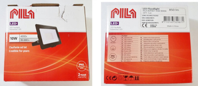 Reflektor i jashtëm LED Philips Pila BVP007, 10W, 4000K, i zi