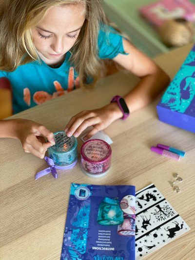 Set kreativ Box Candiy Craft, llampë nate, shumëngjyrëshe