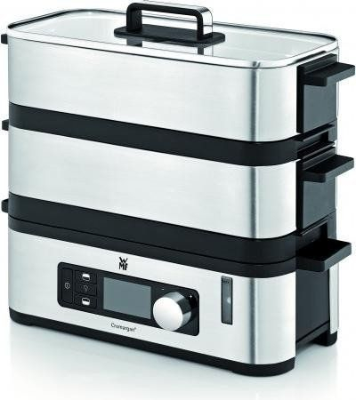 Avullore elektrike WMF Vitalis E, çelik inox, kapak xhami, ngjyrë argjendi