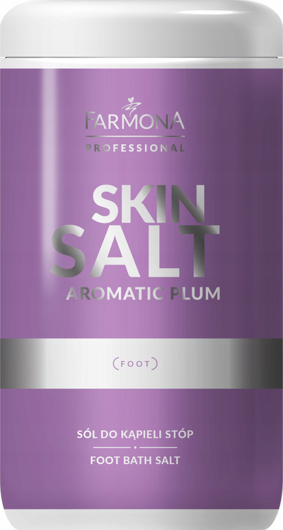 Kripë për banjo këmbësh Farmona Skin Salt Plum, për relaks, me erë kumbulle