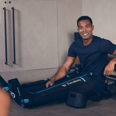 Çizme kompresioni Therabody RecoveryAir Pro, terapi presioni, L, të zeza
