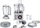 Robot kuzhine multifunksional Bosch MultiTalent 8 MC812S820, 1250W, me blender, i bardhë